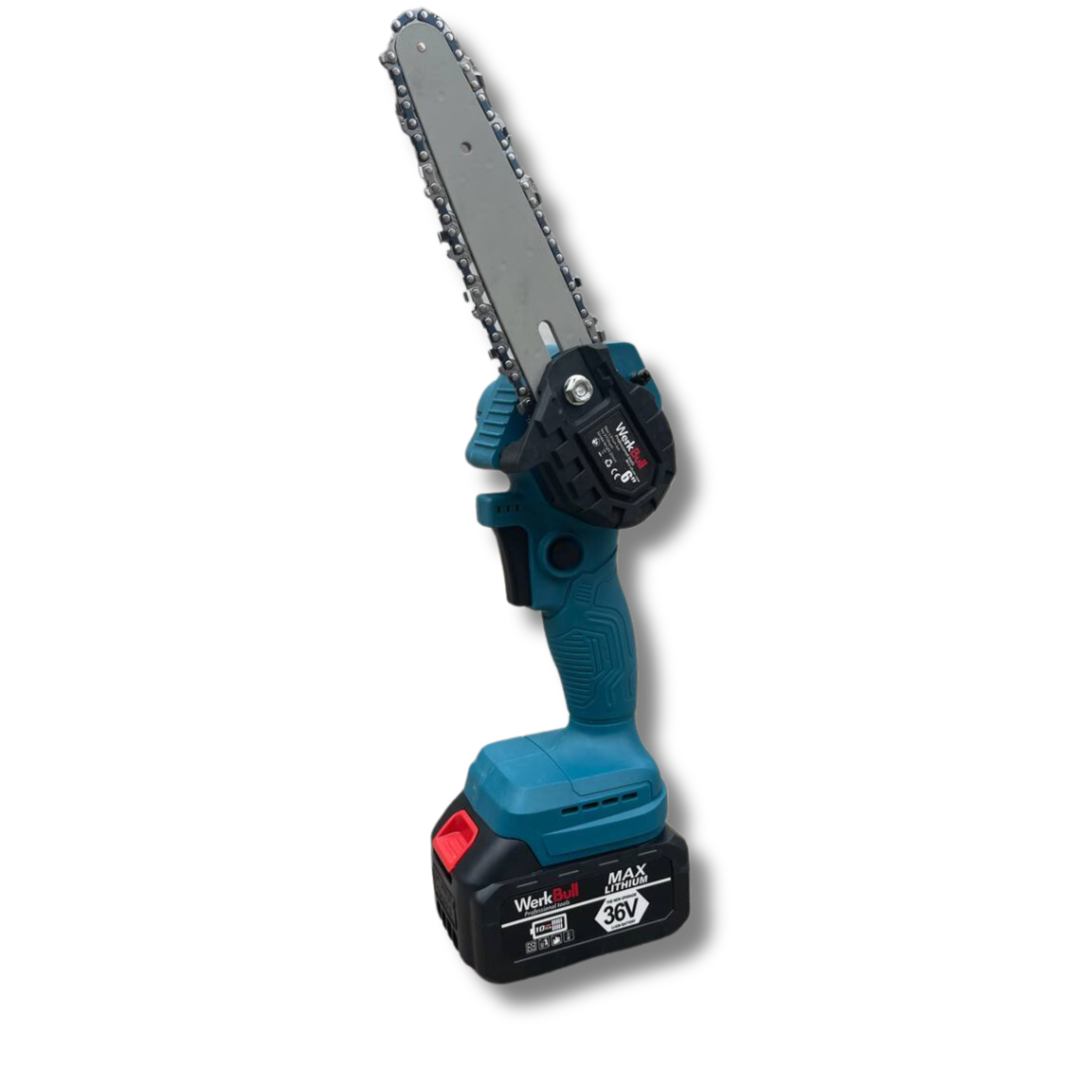 Промо Комплект Акумулаторни Ножица, Мини трион и Тример WerkBull Germany® + 6 батерии 36v 8ah и 3 зарядни