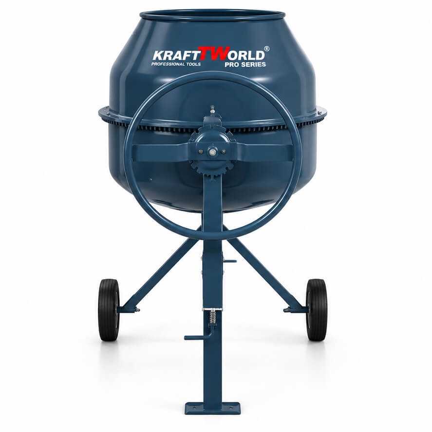 Бетонобъркачка KraftWorld Pro 180, 200 или 240 л - снимка 5