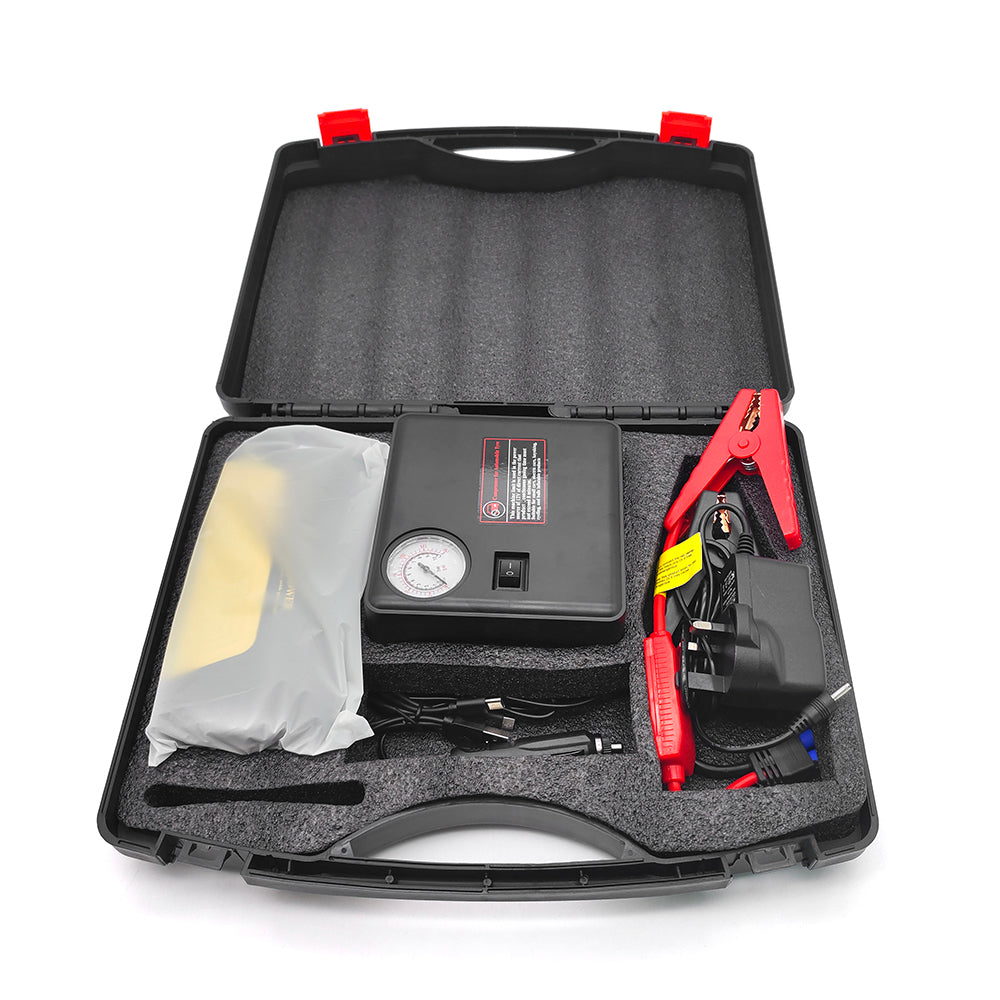 Мултифункционален Комплект Стартерно Устройство High Power Jump starter за кола и компресор