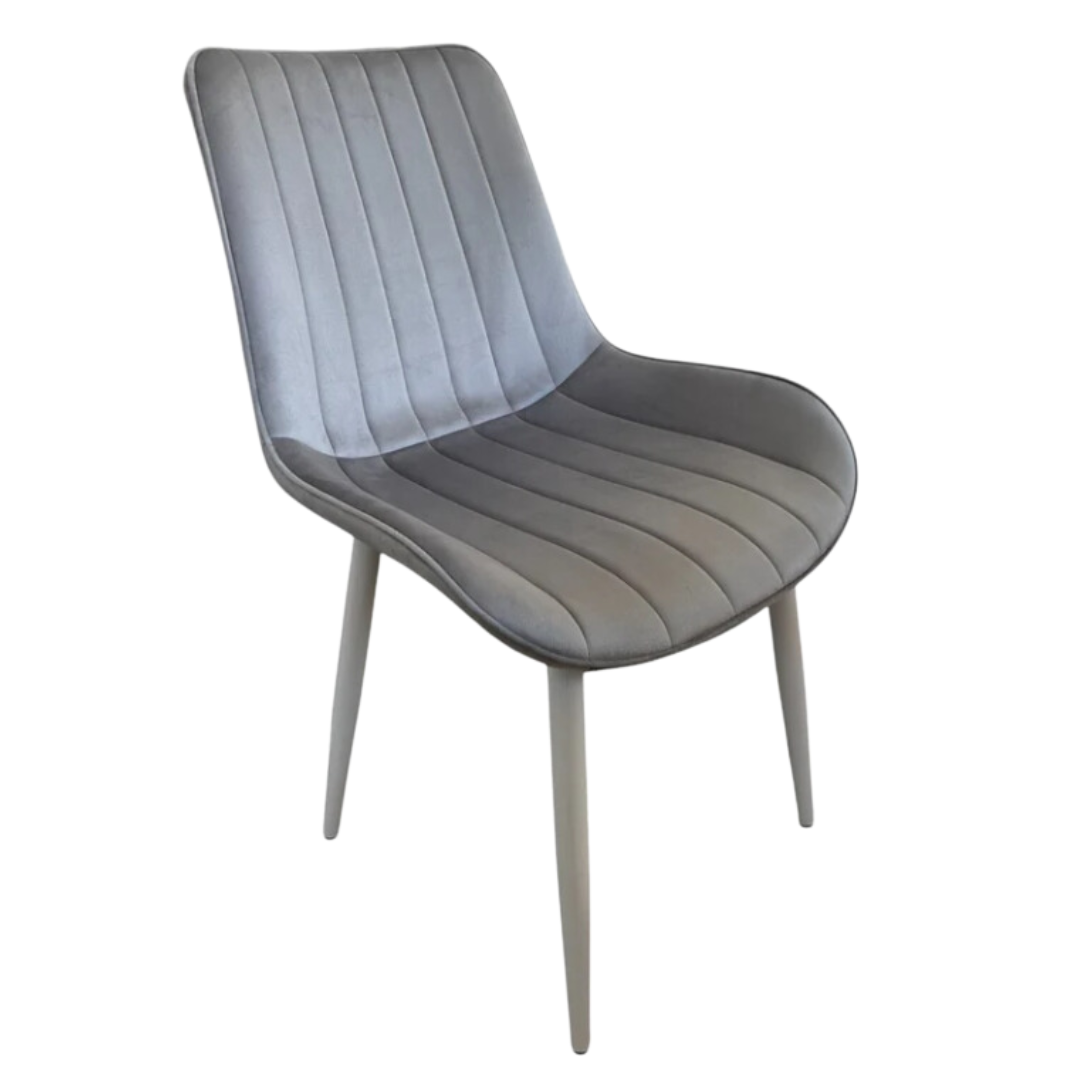 6бр. Трапезен стол Ария - светлосив