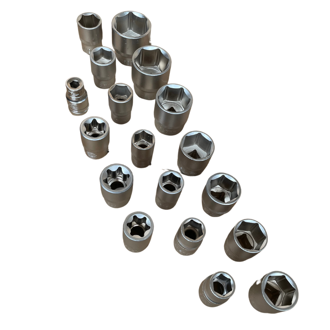 Нов Модел с Тресчотни Звездогаечни Ключове Немски Куфар с Инструменти 216ч WerkBull