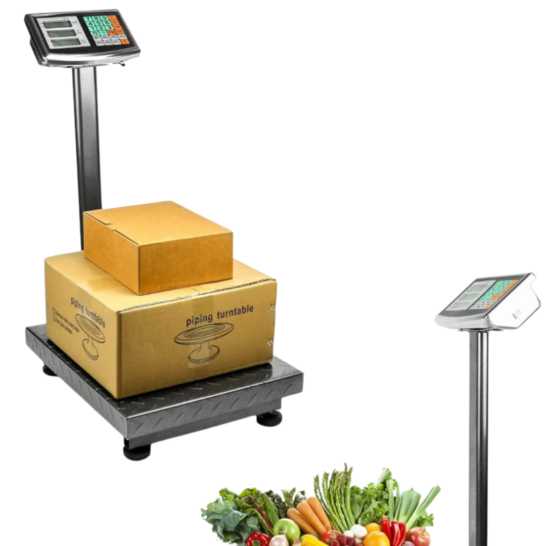 Платформена електронна везна до 300кг - платформен кантар с дисплей