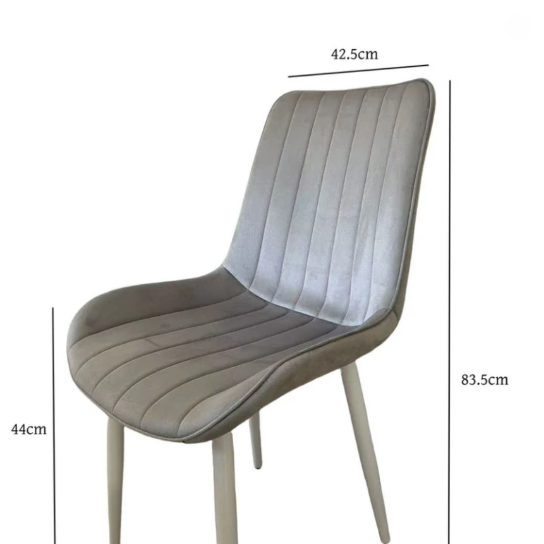 Трапезен стол Ария - светлосив