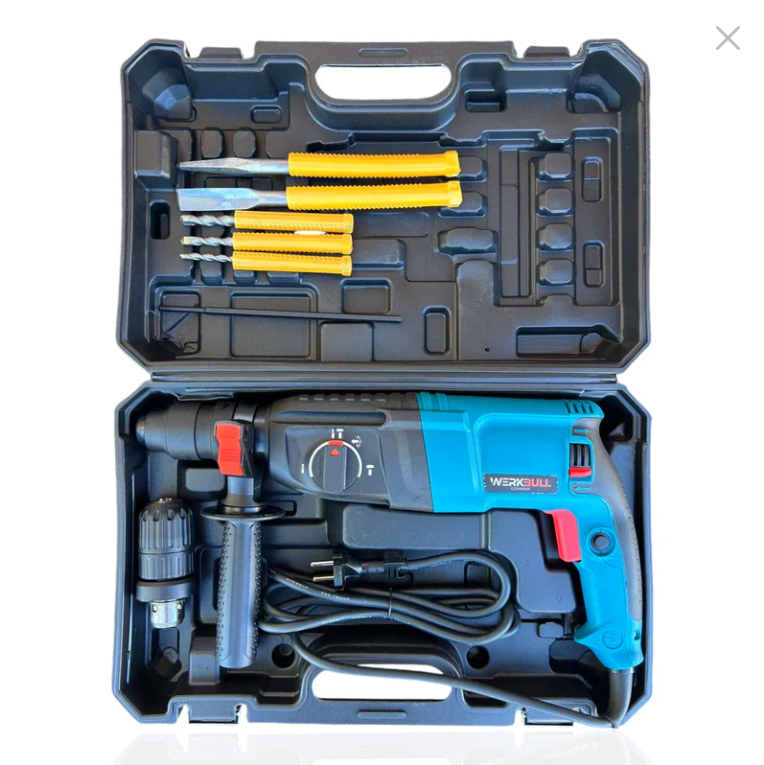 Комплект Немски Перфоратор 1600W и Ъглошлайф 1200W 125мм + Сменяем Патронник