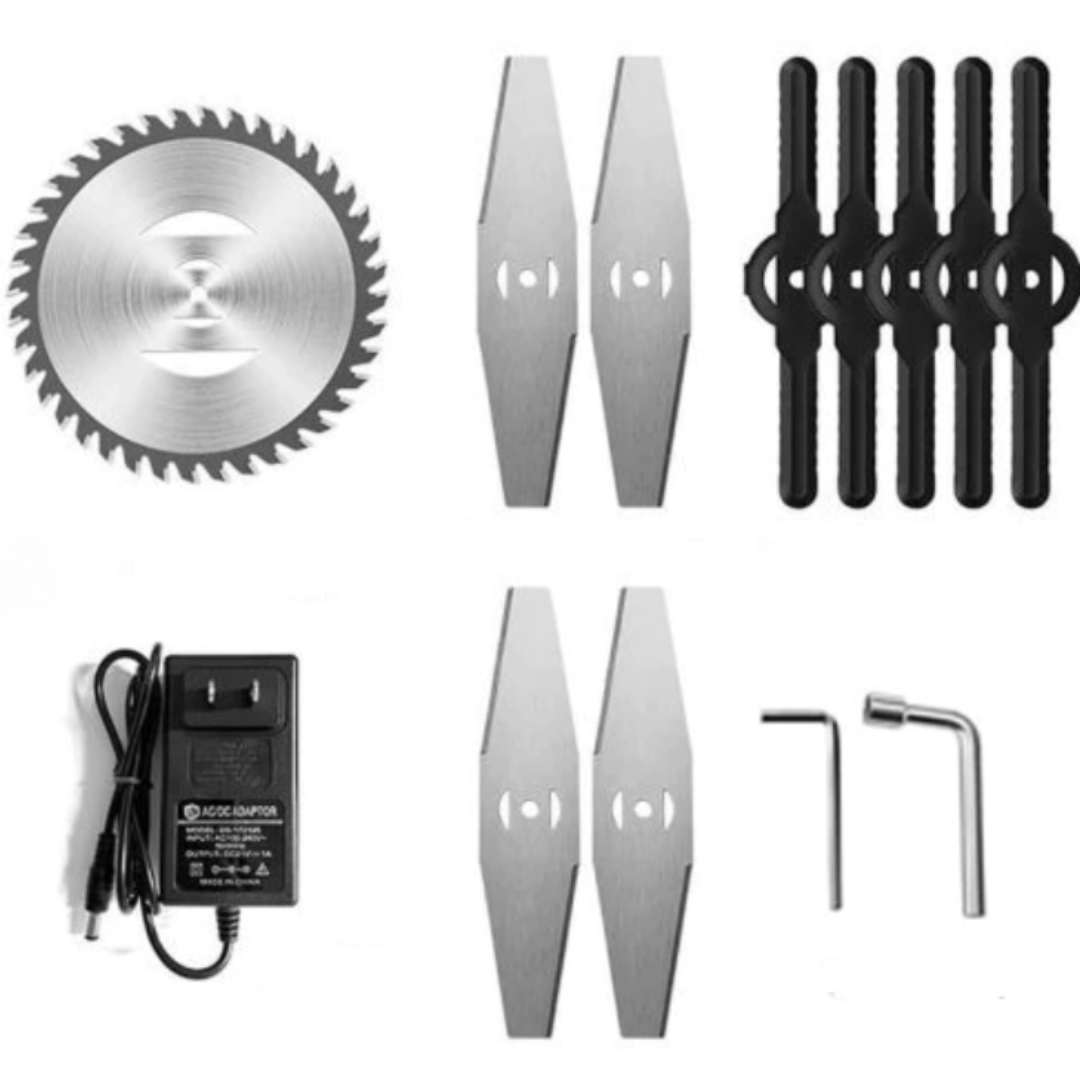 Немски Акумулаторен Тример WerkBull /36V 8Ah/ Косачка за Трева с 2бр батерии + 9 подаръка