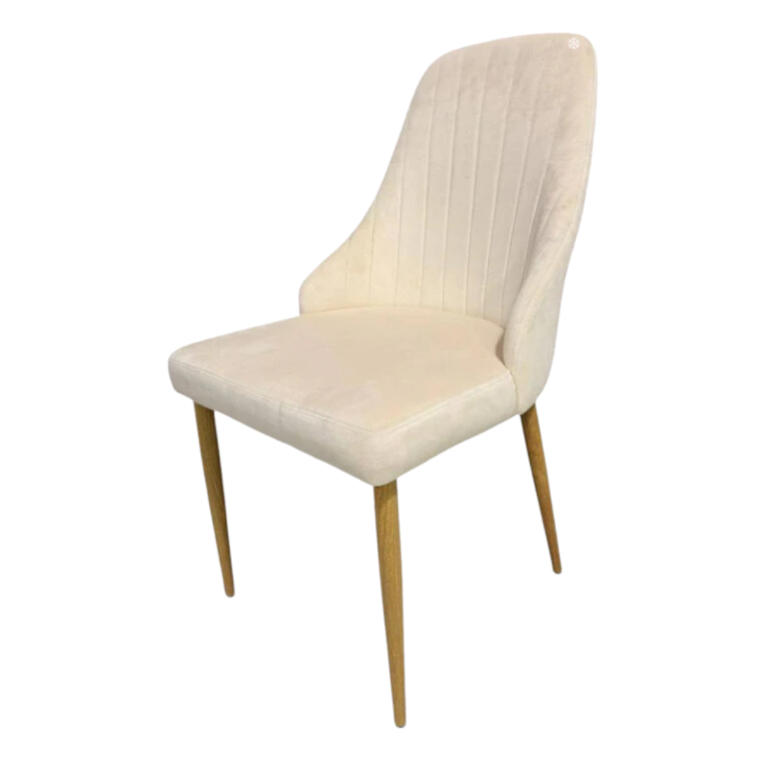 4бр. Елегантен стол Елина - бежов - до 150кг.