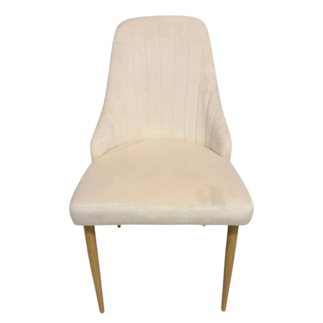 4бр. Елегантен стол Елина - бежов - до 150кг.