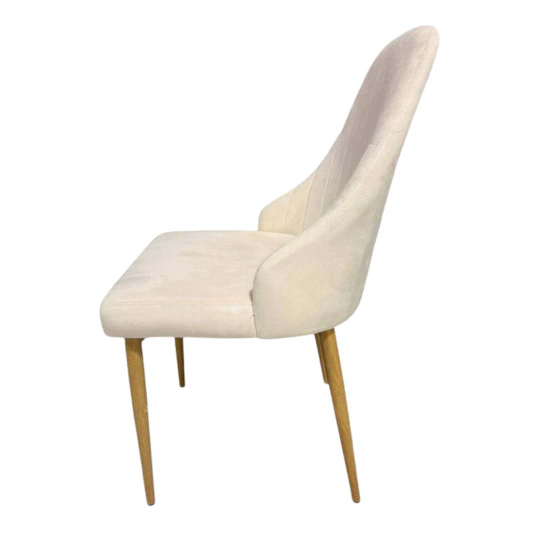 4бр. Елегантен стол Елина - бежов - до 150кг.