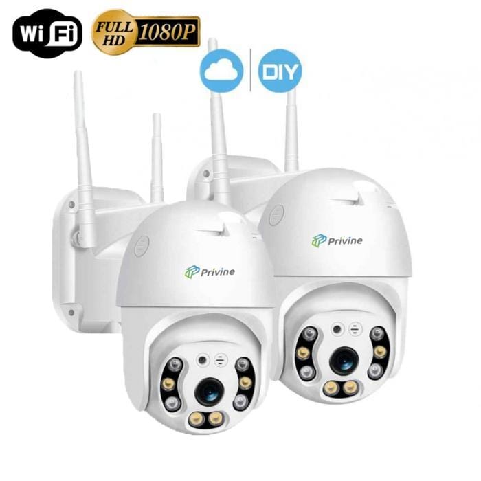 2 БРОЯ WIFI Въртяща се Куполна Безжична Камера 5MPX HD