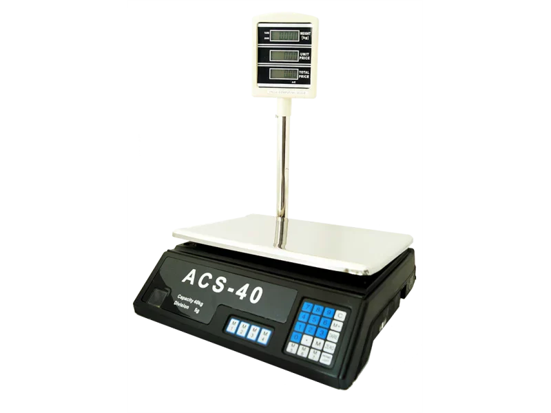 Електронен кантар ACS-40 до 40кг с изнесен дисплей