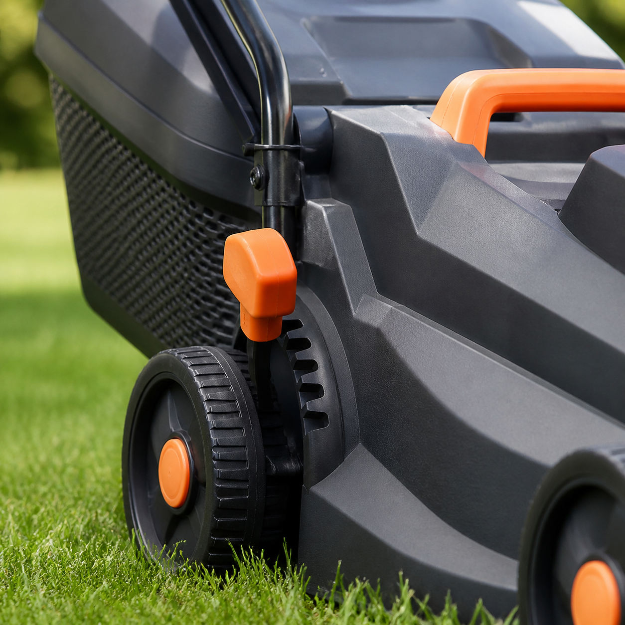Електрическа косачка Werkbull Germany 1800W с кош 25L и регулиране на височината
