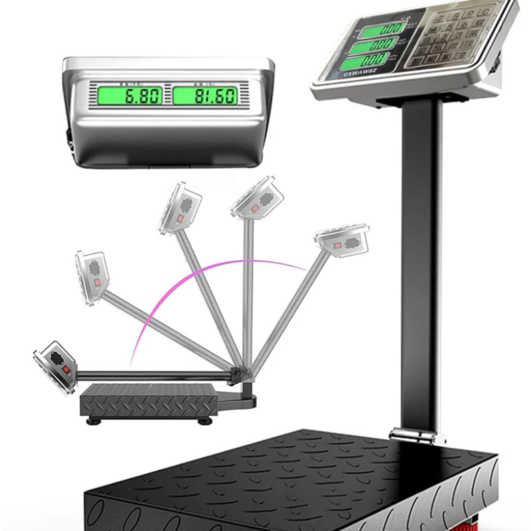 Платформена електронна везна до 300кг - платформен кантар с дисплей