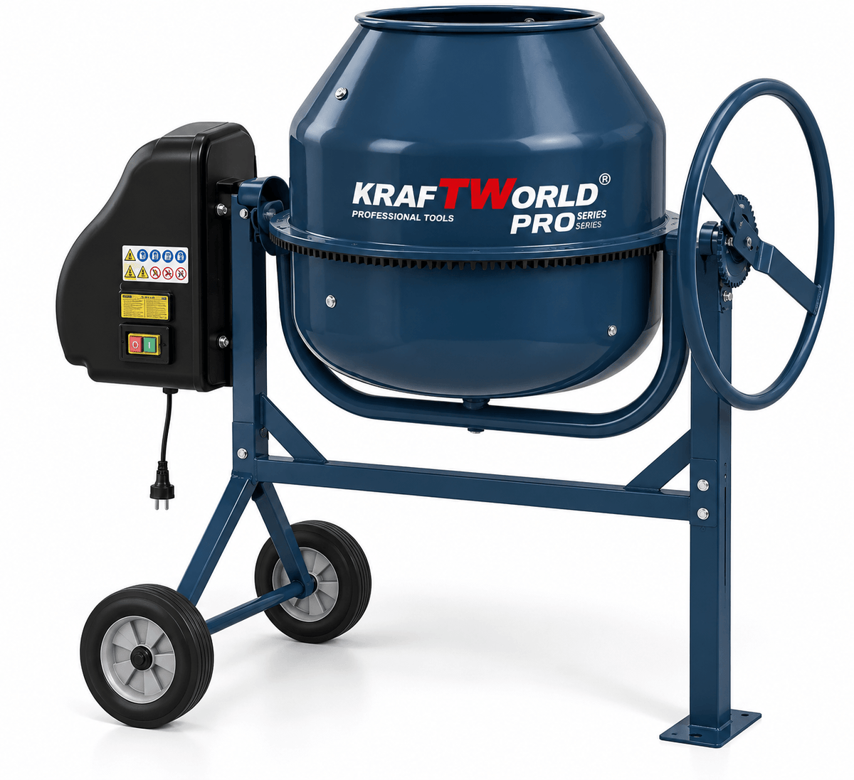Бетонобъркачка KraftWorld Pro 180, 200 или 240 л - снимка 8