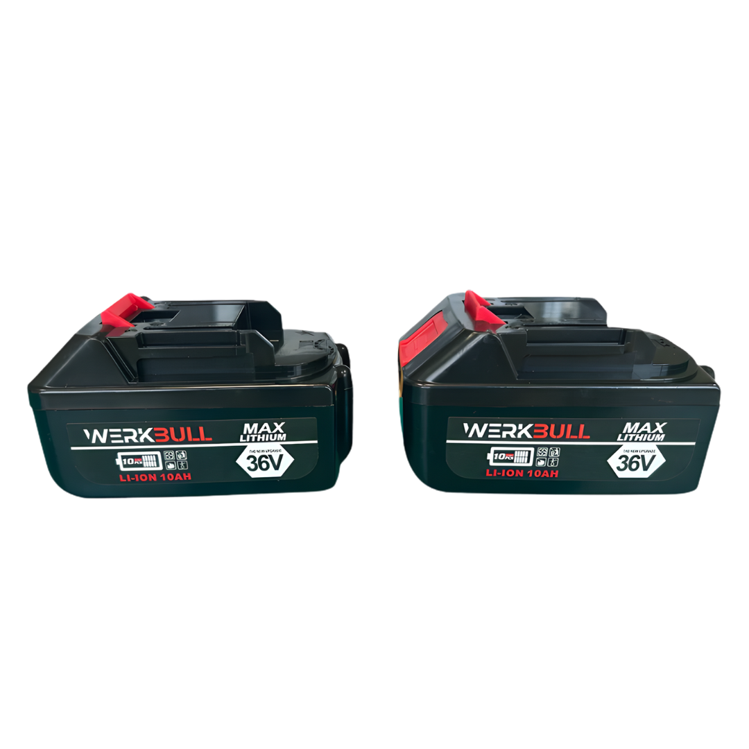 Немска акумулаторна резачка WerkBull 36V 10Ah + 2 вериги и ръкавици
