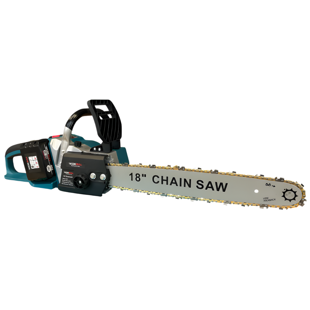 Немска акумулаторна резачка WerkBull 36V 10Ah + 2 вериги и ръкавици