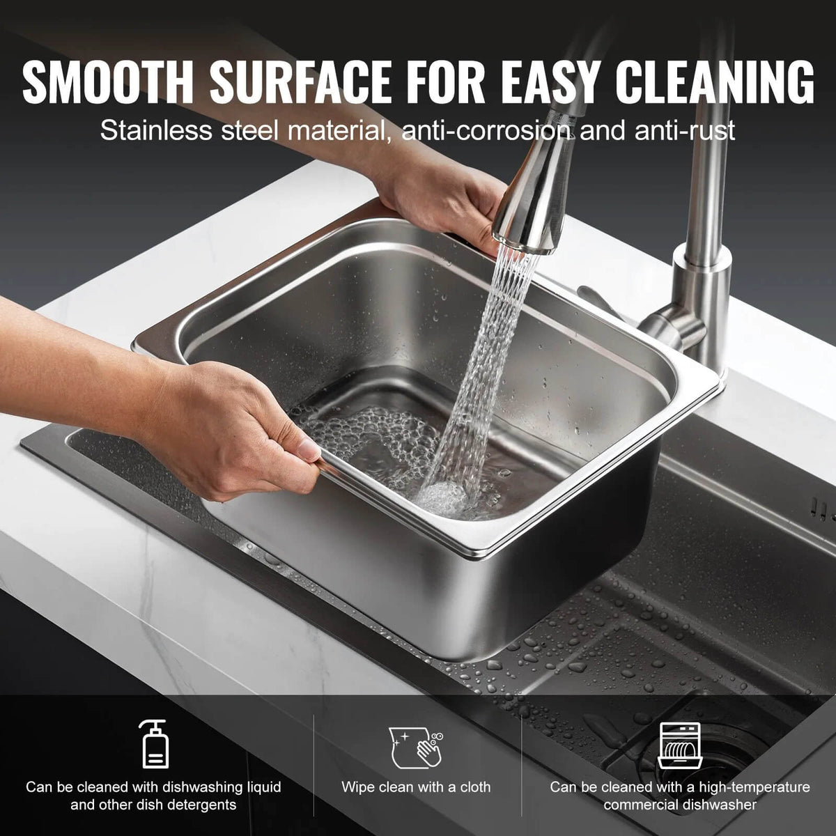 Гастронорм съдове GN 1/2 с капаци, 8 × 6,25 л – 6,25 л, снимка 3