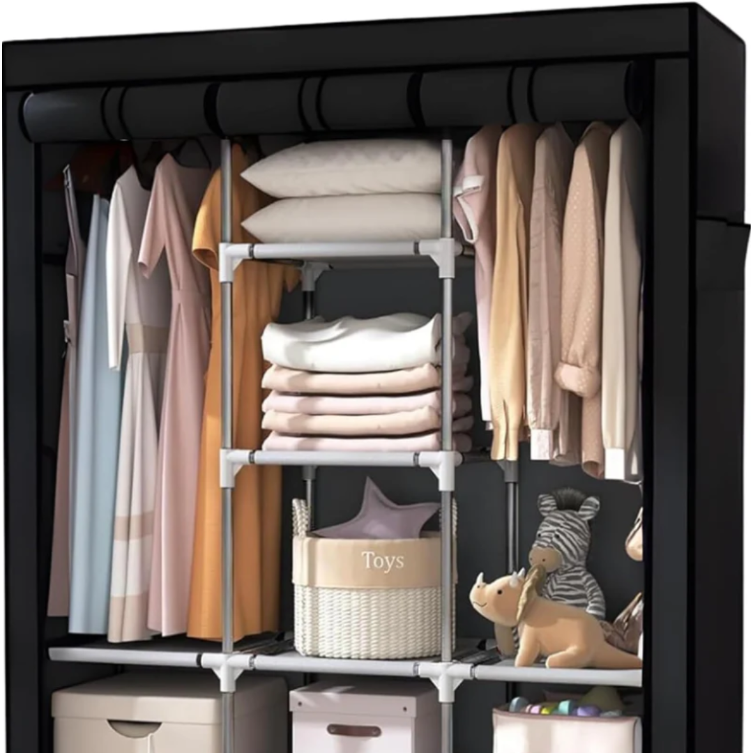 Трикрилен Текстилен Гардероб 170х130х45см.