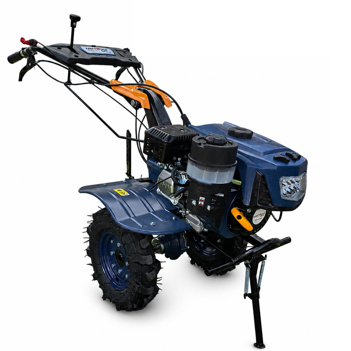 Мотофреза с транспортни колела, изглед отзад